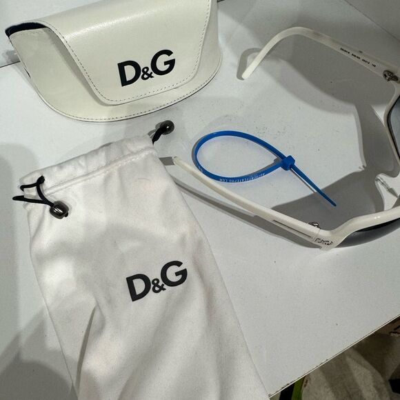 Dolce & Gabbana White Frame Sunglasses main image 7